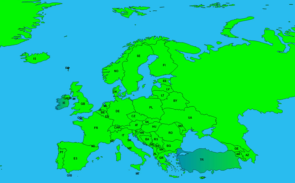 Mindestaltergrenzen für homosexuelle Kontakte in Europa