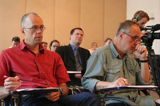 President Peter Schieder, RKL-President Helmut Graupner & RKL-Secretary-General Walter Dietz